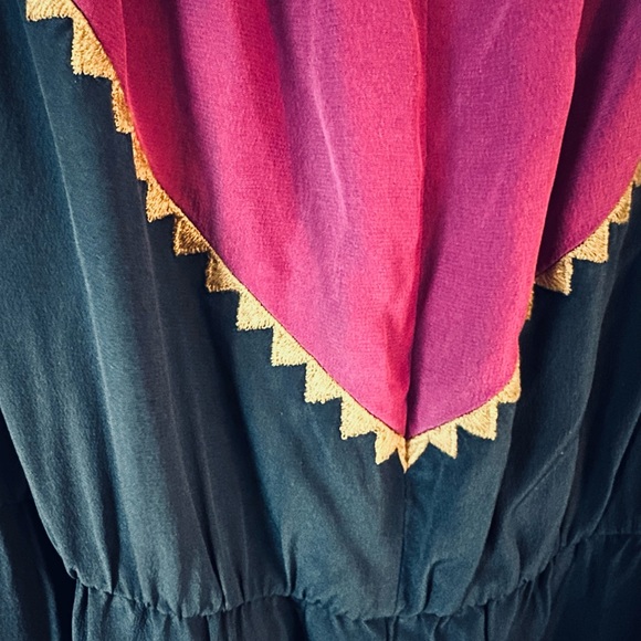 BCBG MaxAzria Dee Maxi Dress color block halter Sz S - Picture 8 of 9